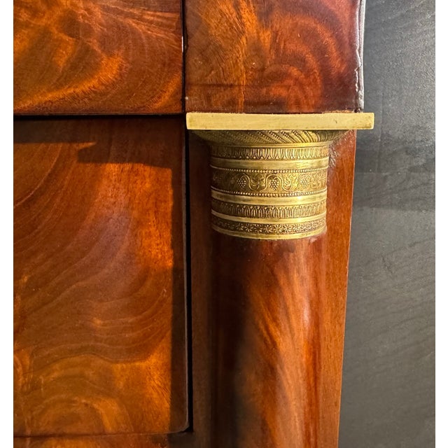 Traditional Tall Empire French Chest of Drawers, 1830s For Sale - Image 3 of 18