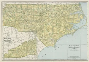 Map of Northern Carolina, 1931