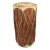 Mid 20th Century Handmade Double Sided Rawhide Leather Covered Hollow Bark Log Drum For Sale