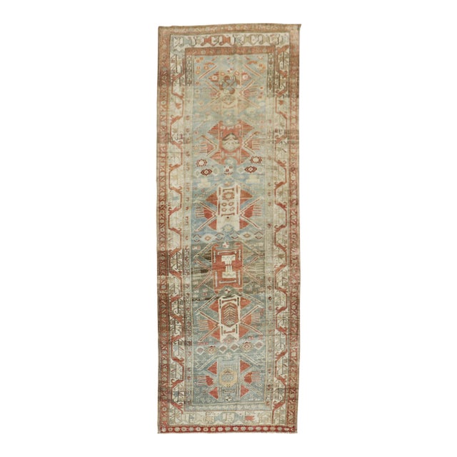 Antique Kurd Bidjar Runner, 3'7'' X 10 For Sale