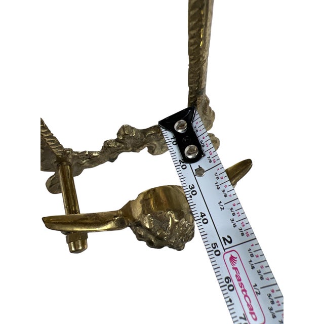 Late 20th Century Vintage Brass Cherub Embellished Art Picture Easel, Made in India For Sale - Image 5 of 7