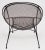 Maurizio Tempestini Vintage Salterini Mid-Century Modern Radar Black Metal Patio Chair, Attributed For Sale - Image 4 of 12