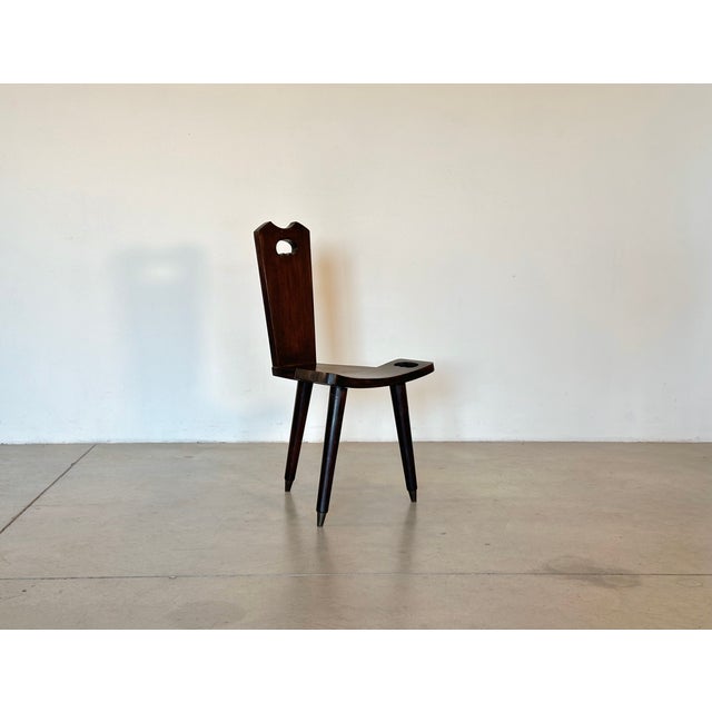 Wood Vintage Rustic Wooden Chairs, 1960s, Set of 2 For Sale - Image 7 of 15