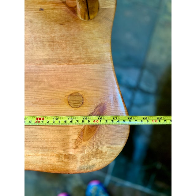 Custom Solid Aspen Wood Dining Room Table Set - 7 Pieces For Sale - Image 10 of 12