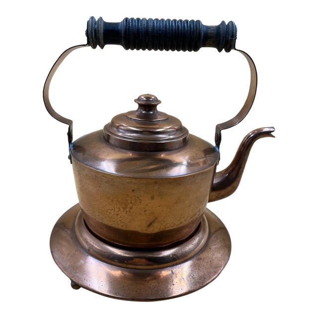 Antique European Copper Kettle For Sale