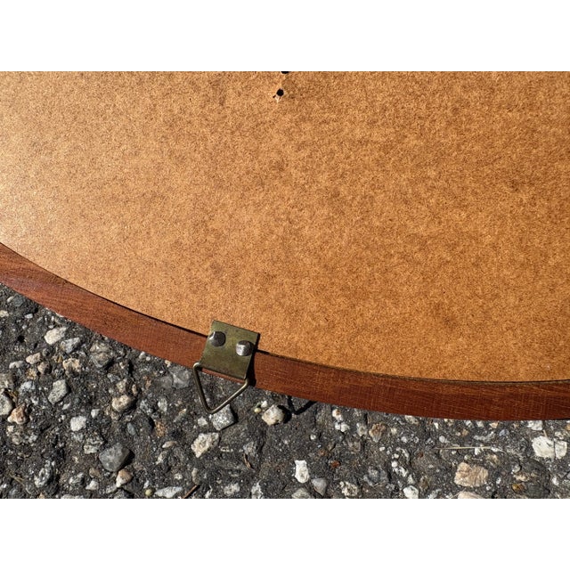 Brown 1960s Pair of Sika Mobler Teak Danish Mirrors For Sale - Image 8 of 8