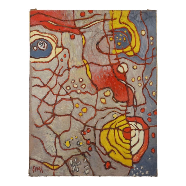 Orazi, Composition, Oil on Canvas For Sale