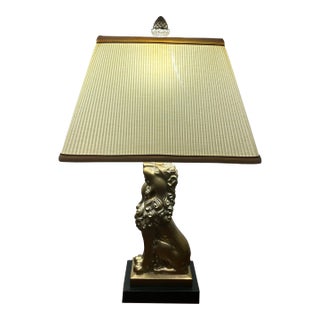 Vintage Robert Abbey Lion Lamp For Sale