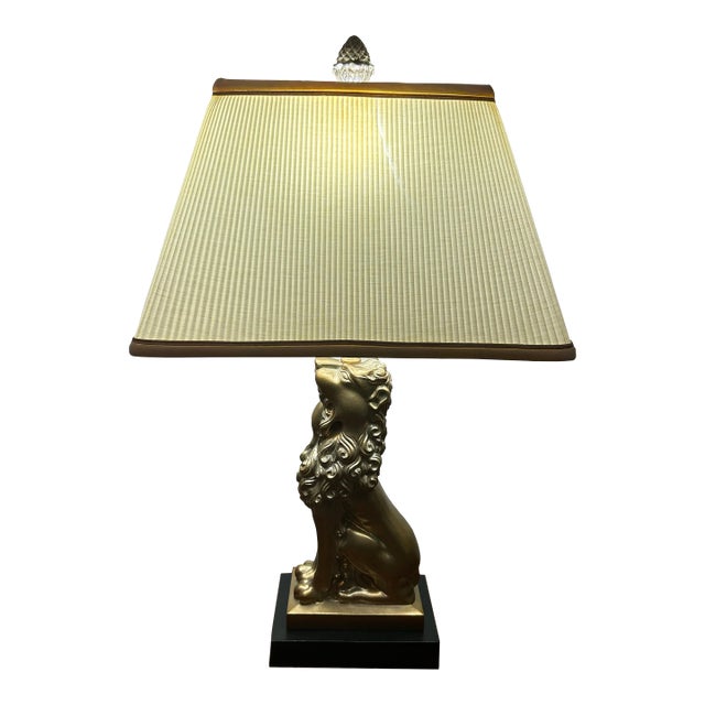 Vintage Robert Abbey Lion Lamp For Sale