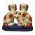 Antique Staffordshire Figurine of Three Seated Spaniels For Sale