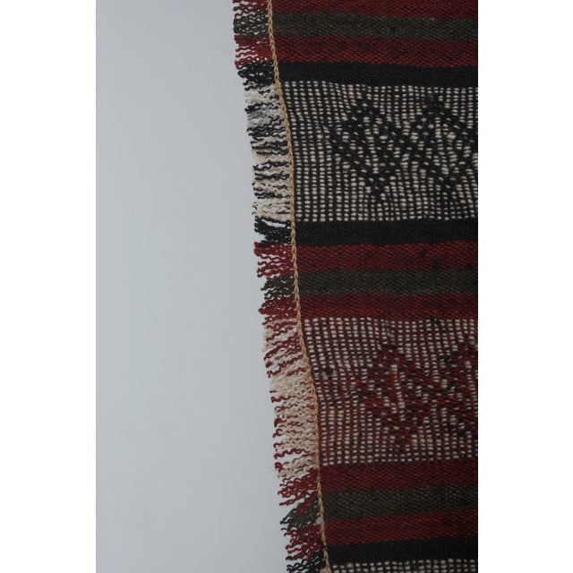 Turkish Kilim Hand Woven Rug 4'4'' X 12'12'' For Sale - Image 10 of 13
