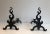 1940s Cast Iron and Wrought Ironandirons, French, circa 1940 - A Pair For Sale - Image 5 of 13
