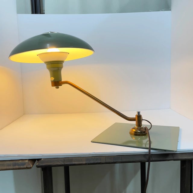 その他 National desk light stand 70s VINTAGE Classic Space-age Desk Lamp | Gooseneck Arm | Dark Green