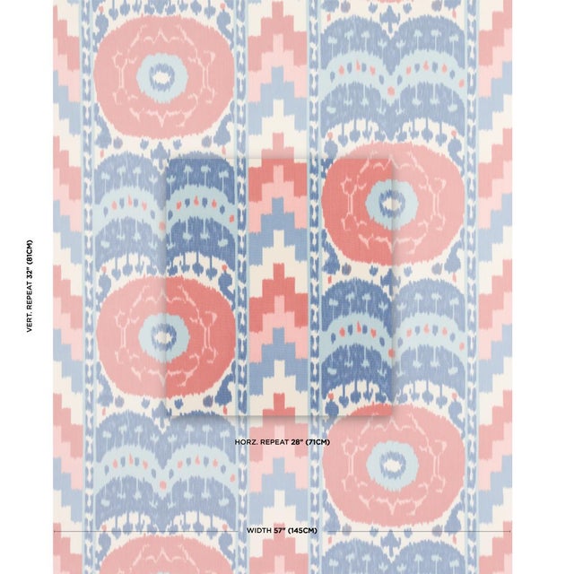 A true warp print produced with traditional ikat methods, Samarkand Ikat II is a signature Schumacher design that is...