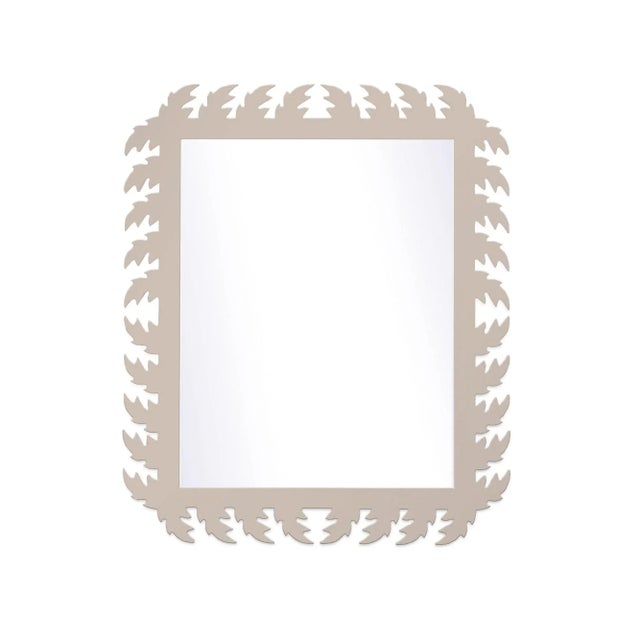 Contemporary Fleur Home Audubon Rectangle Mirror in Elephant's Breath, 38x48 For Sale - Image 3 of 3