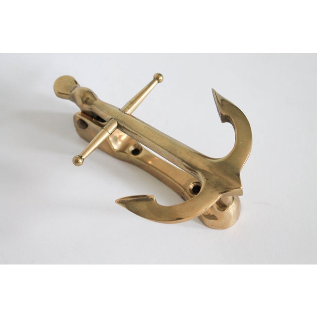 Nautical Vintage Brass Anchor Door Knocker Chairish