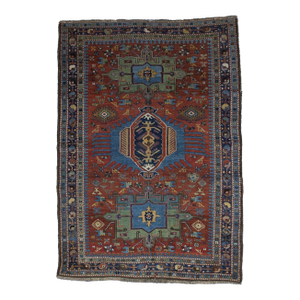 Fine Antique Persian Heriz Rug 4'10" X 6’10”