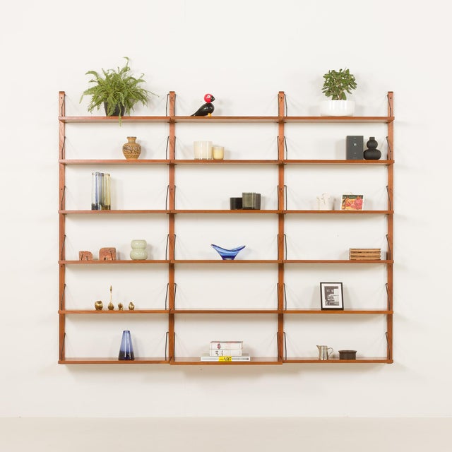 An impressive and rare poul cadovius shelving unit made by his company cado in the 1960s. It is ideal for book lovers and...