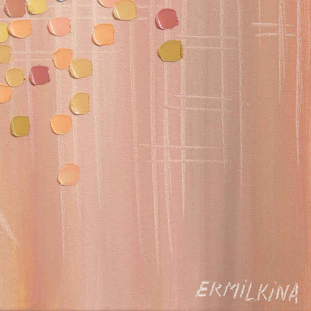 2020s Sun - Abstract Warm Tone Textured Impasto Illuminous Oil Painting on Canvas Original Artwork by Ekaterina Ermilkina For Sale - Image 5 of 9