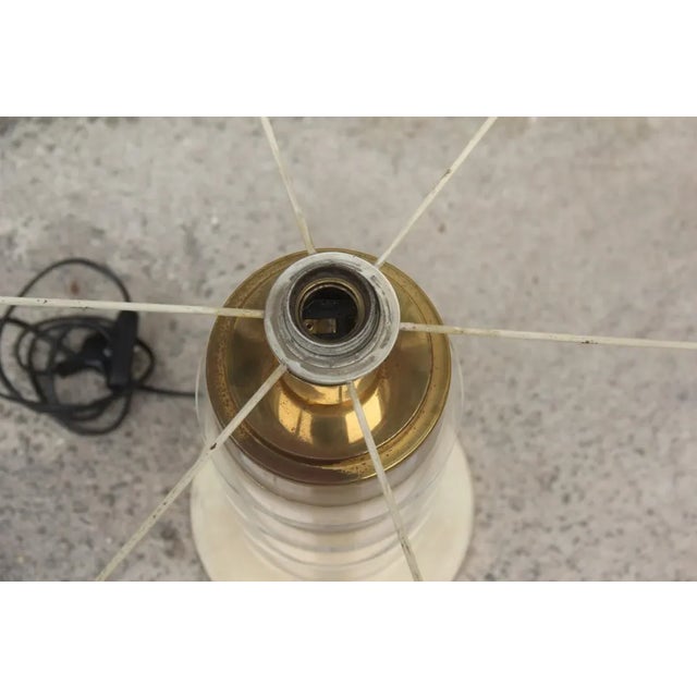 Vintage Metal and Acrylic Glass Table Lamp, 1970s For Sale - Image 6 of 9