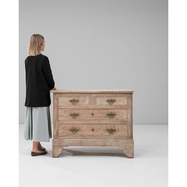 1900s French Louis XVI Oak Chest of Drawers For Sale - Image 18 of 18