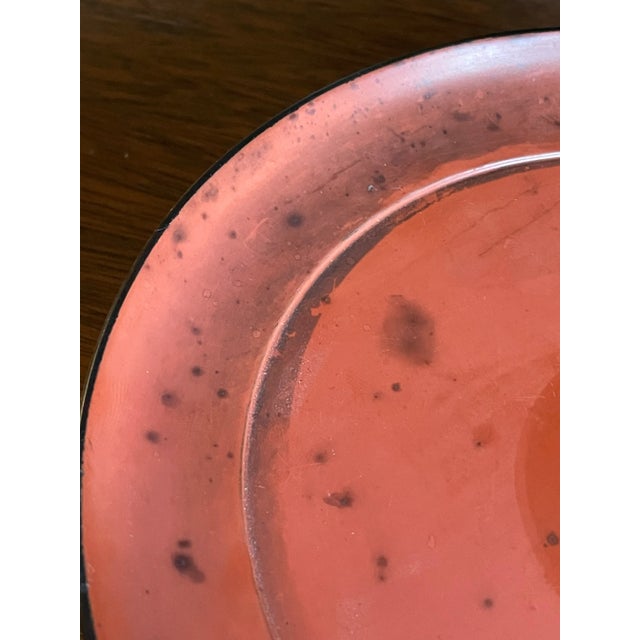 Antique 18th Century Japanese Edo Red Lacquer Negoro Dish For Sale - Image 4 of 5