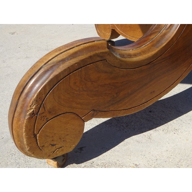 19th Century Square Walnut Pedestal Table For Sale - Image 9 of 18
