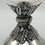 Silver Vase in chalice form with wheat decoration in the middle of the bowl and base. This piece is 19th by Buccellati...