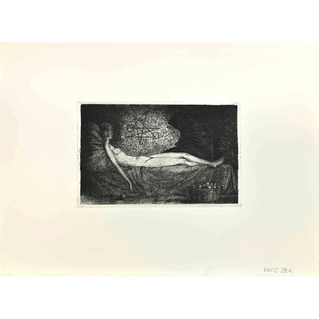 Leo Guida, The Vision, Etching, 1970s For Sale