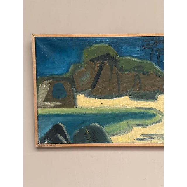 Gunne, Landscape, 1968, Oil Painting on Canvas, Framed For Sale - Image 12 of 18