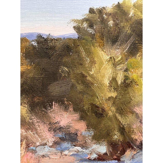 2010s Winter Sunlight and Shadows by Stephen Day | Oil Painting of a winter landscape with trees and shadows For Sale - Image 5 of 5