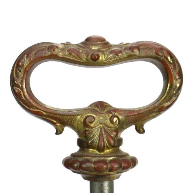 Emerald Late 19th Century Victorian Silvered Cornucopia Student Lamp With Emerald Shade For Sale - Image 8 of 12