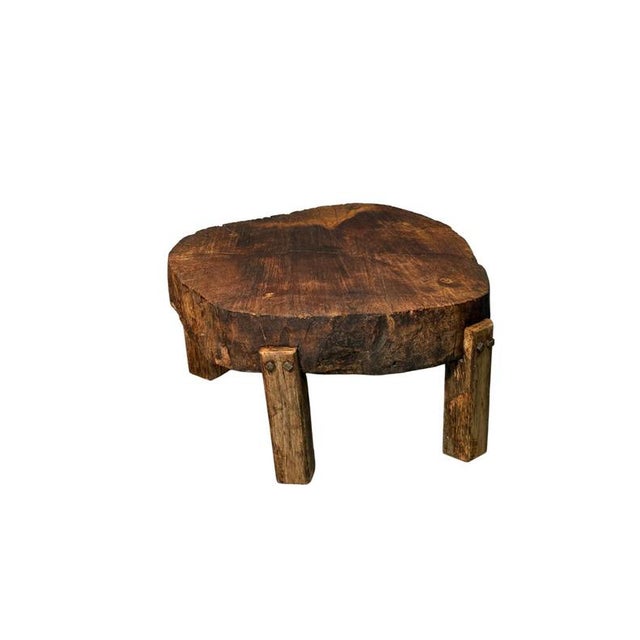 Walnut Tree Stump Table, 1900 For Sale - Image 3 of 4