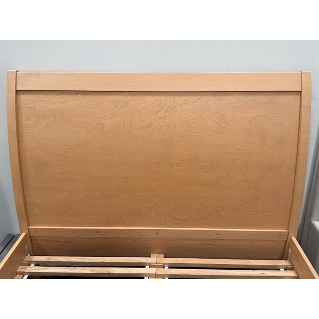 Full Size Baronet Furniture Solid Maple Panel Bed Frame For Sale - Image 4 of 12