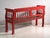 Antique Painted Pine Bench with Turned Back, Central Europe, 1900 For Sale - Image 10 of 11