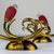 Vintage Italian Red Brass Wall Sconces, 1950s, Set of 2 For Sale - Image 17 of 18