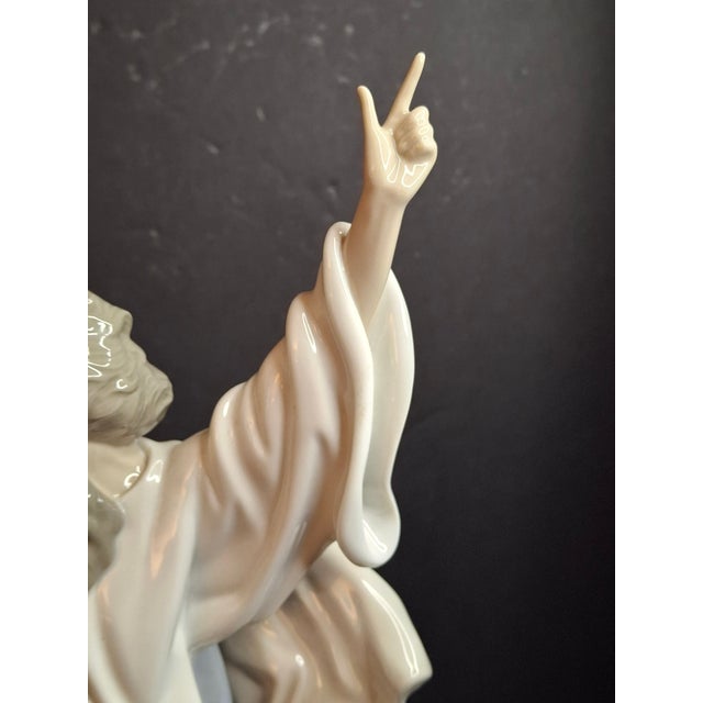 White Lladro Moses Figurine 5170 Ten Commandments Porcelain Statue Box Vintage Judaica For Sale - Image 8 of 17