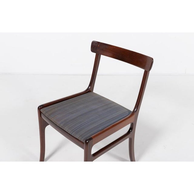1950s Set of Rungstedlund Dining Chairs by Ole Wanscher for Poul Jeppesen Møbelfabrik, Denmark, 1950s For Sale - Image 5 of 8