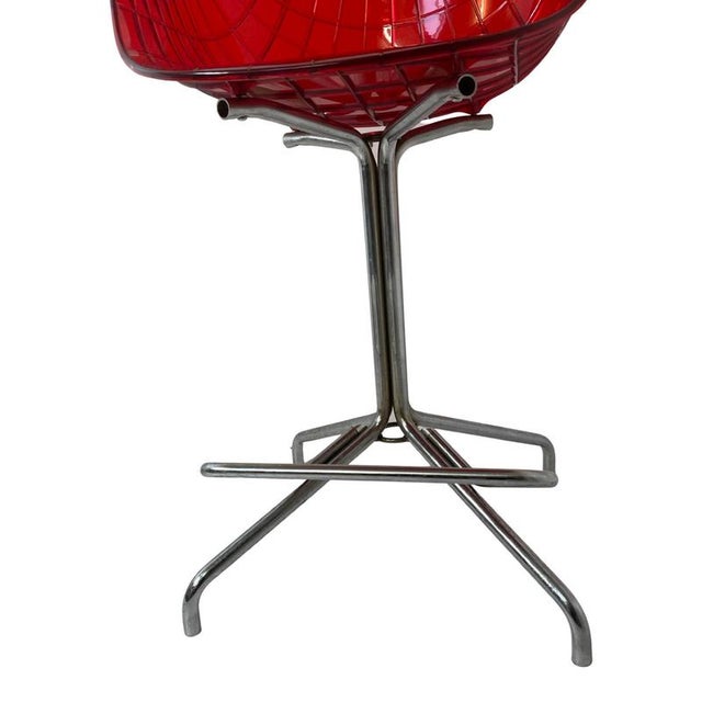 Driade Meridiana Hard Plastic Design Bar Stool on Four-Legged Base by Christophe Pillet for Driade For Sale - Image 4 of 7