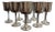1980s Cartier Sterling Silver Goblets- Set of 7 For Sale