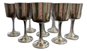 1980s Cartier Sterling Silver Goblets- Set of 7