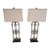 Architectural Iron Fragment Table Lamps -a Pair For Sale