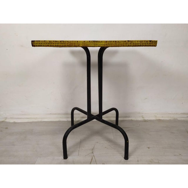 Vintage Garden Bistro Table in the Style of Mathieu Matégot, 1960s For Sale - Image 10 of 15