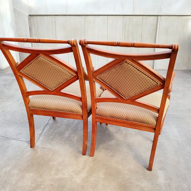 Fairfield Pair of Georgian-Style Armchairs, Reminiscent of Late 18th Century England by Fairfield For Sale - Image 4 of 8