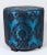 Pair of Moroccan Art Deco Style Round Upholstered Pouf Stools, American, 1980 For Sale - Image 10 of 11