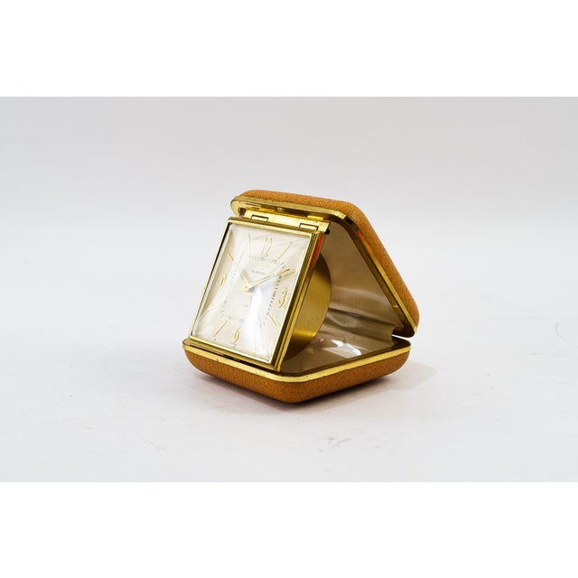 Mid-Century Modern Travel Alarm Clock from Europa, 1950s For Sale - Image 3 of 9