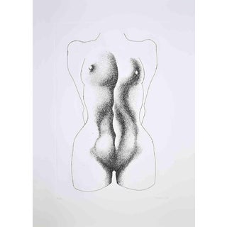 Giacomo Porzano, Nude, Etching, 1972 For Sale