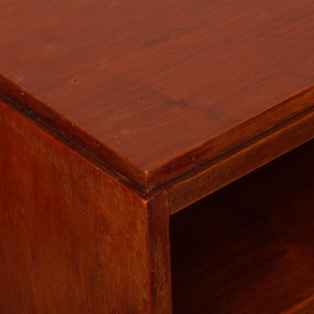 1930s Vintage French Wooden Bedside Tables, 1930s, Set of 2 For Sale - Image 5 of 9