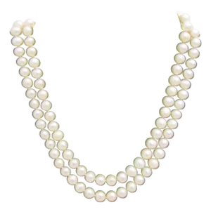 Mid-Century Double Strand Freshwater Pearl Necklace