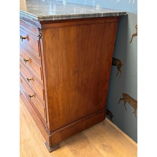 Brown French Commode with Secretaire For Sale - Image 8 of 14